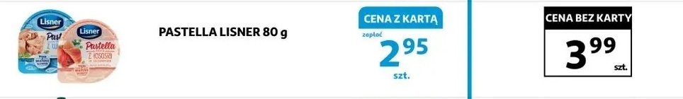Pasta z suszonymi pomidorami Lisner pastella promocja w Supeco