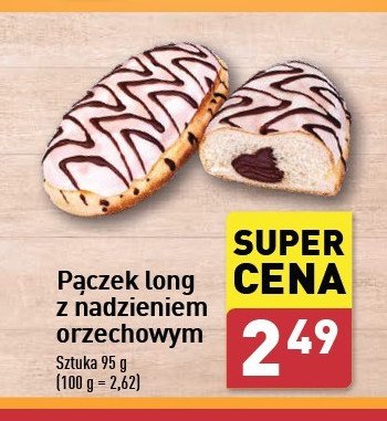 Pączek long z nadzieniem czekoladowo - orzechowym promocja