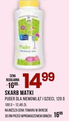 Puder Skarb Matki dla niemowląt i dzieci promocja w Drogerie Natura