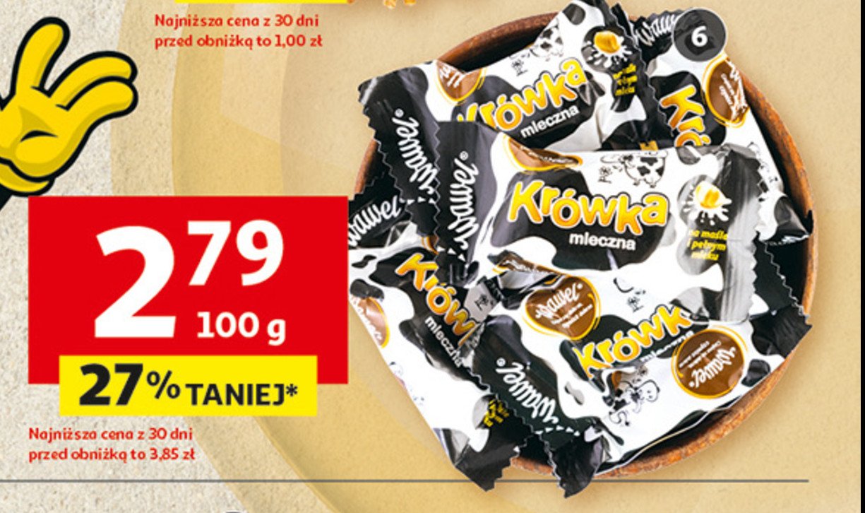 Cukierki WAWEL KRÓWKA SŁONY KARMEL promocja w Auchan