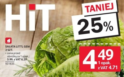 Sałata Little Gem 2 szt. promocja w Selgros