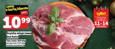 Szynka wieprzowa bez kości promocja w TOPAZ