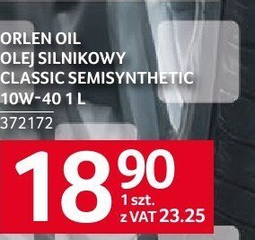 Olej silnikowy Orlen Oil Classic Semisynthetic 10W-40 promocja w Selgros
