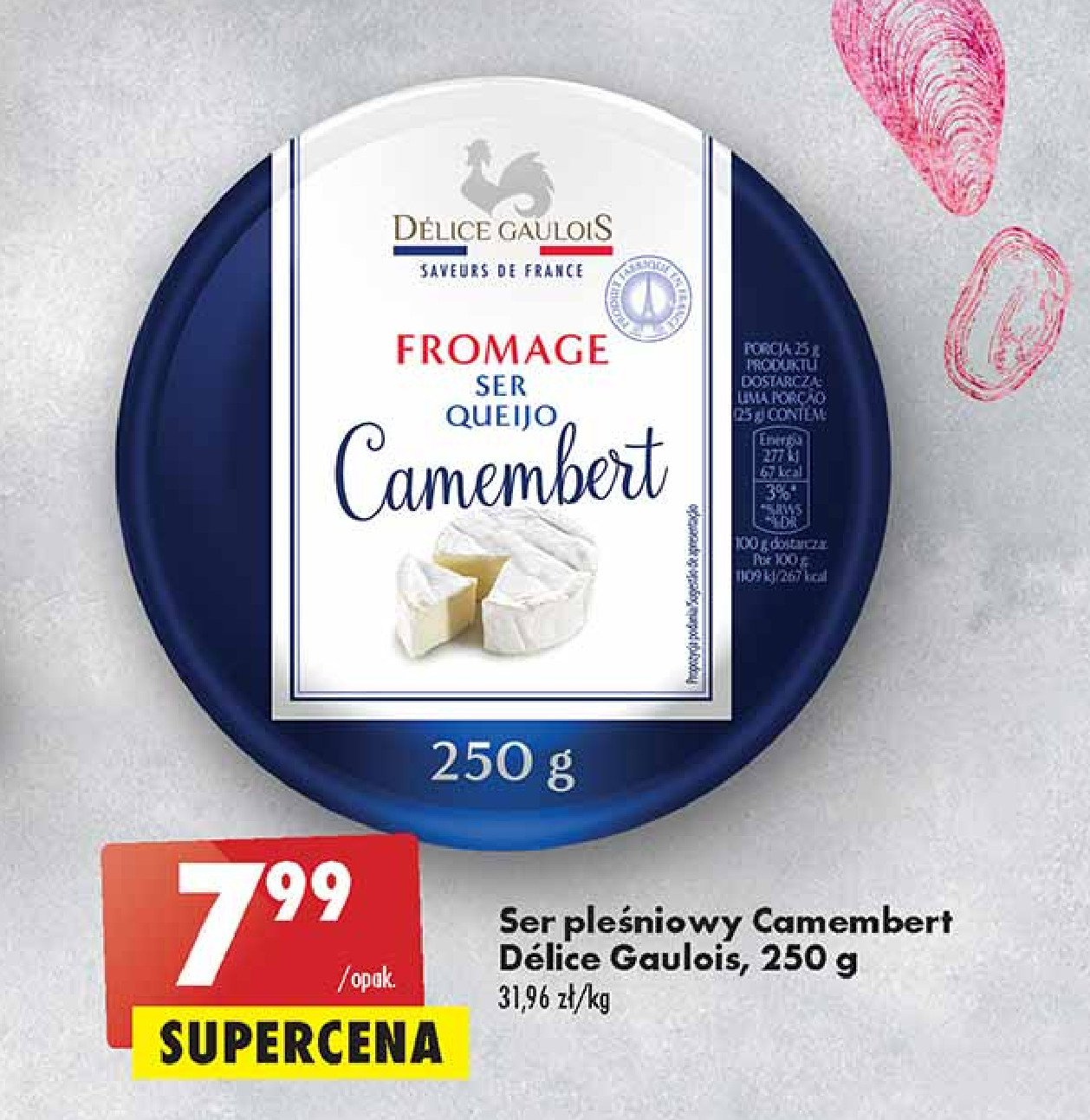 Ser pleśniowy camembert Delice gaulois promocje