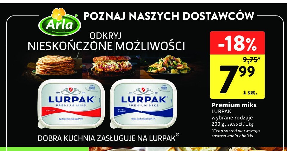 Mix masłowy lekko solony Lurpak Lurpak arla foods promocja