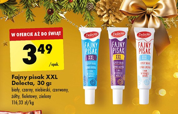 Fajny pisak niebieski Delecta promocja w Biedronka