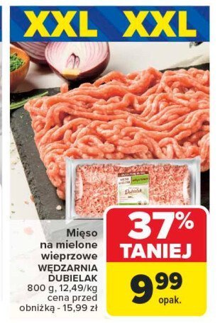 Mięso mielone wieprzowe Dubielak promocja w Carrefour