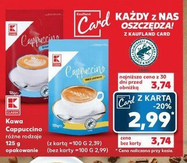Cappuccino classic K-classic promocja