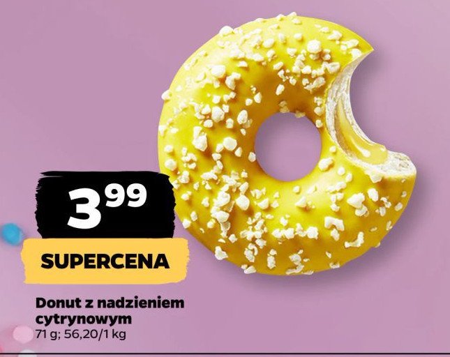 Donut cytrynowy promocja w Netto