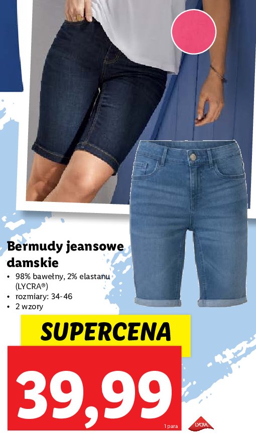 Bermudy jeansowe damskie promocja
