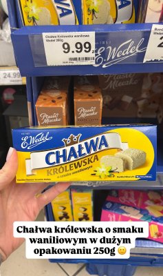Chałwa Królewska waniliowa E.Wedel promocja w Dino