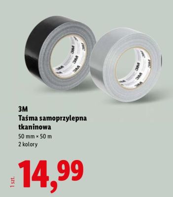 Taśma samoprzylepna tkaninowa 3M promocja w Lidl