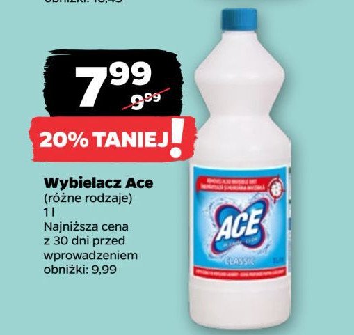 Wybielacz Ace promocja w Netto