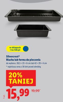 Silvercrest Blacha lub forma do pieczenia promocja w Lidl