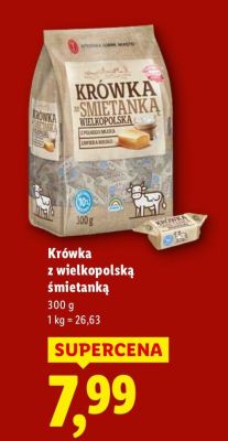 Cukierki Krówki z wielkopolską śmietanką  promocja w Lidl