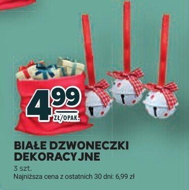 Białe dzwoneczki dekoracyjne promocja w Stokrotka