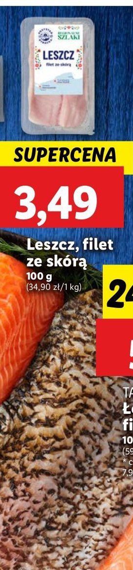 Leszcz filet ze skórą promocja