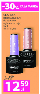 Baza kauczukowa do paznokci 10 Claresa rubber base promocja