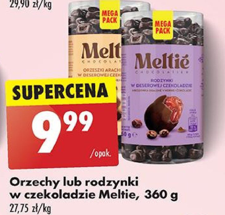 Rodzynki w czekoladzie Meltie promocja