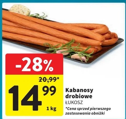 Kabanosy drobiowe Łukosz promocja