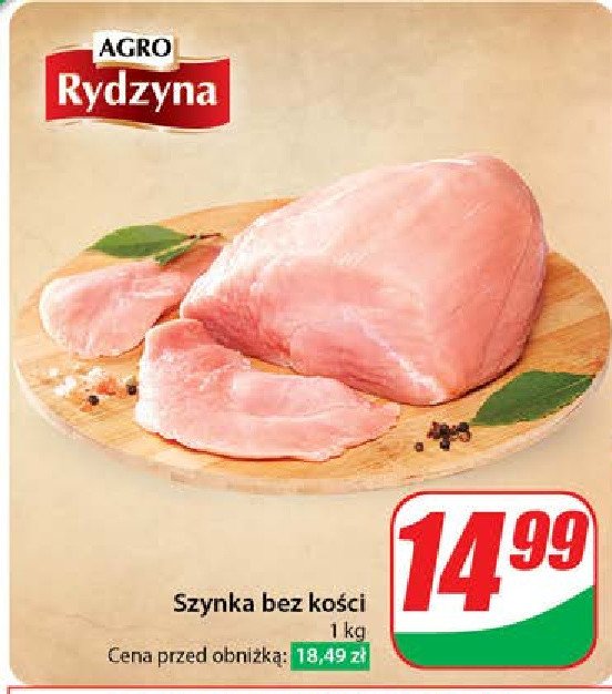 Szynka bez kości Agro rydzyna promocja w Dino