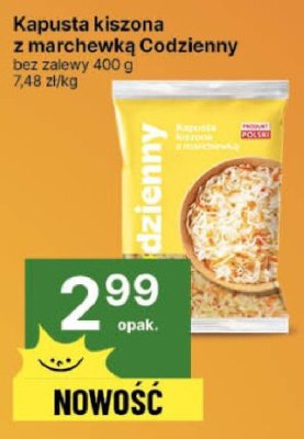 Kapusta kiszona z marchewką Codzienny promocja w Delikatesy Centrum