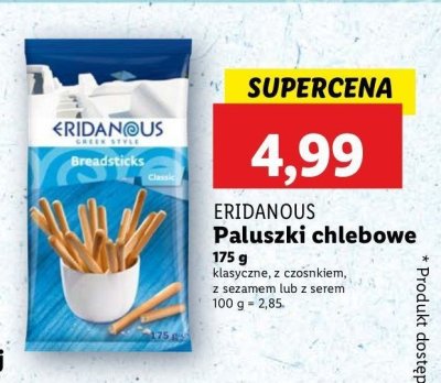 Paluszki greckie sezamowe Eridanous promocja