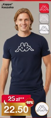 Koszulka Kappa męska promocja w Woolworth