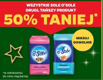 Wszystkie sole o'Sole DRUGA -50% promocja w Netto