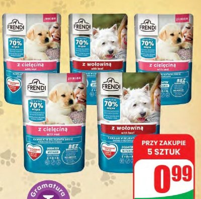 Mokra karma dla psa z wołowiną promocja w Dino