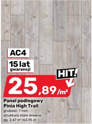 Panel podłogowy Pinia High Trail promocja w Bricomarche
