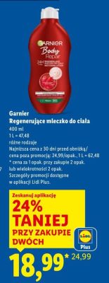 Regeneracja mleczko do ciała promocja w Lidl