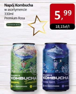Napój Kombucha w asortymencie Premium Rosa promocja w Market Point