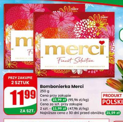 Bombonierka 250 g promocja w Dino