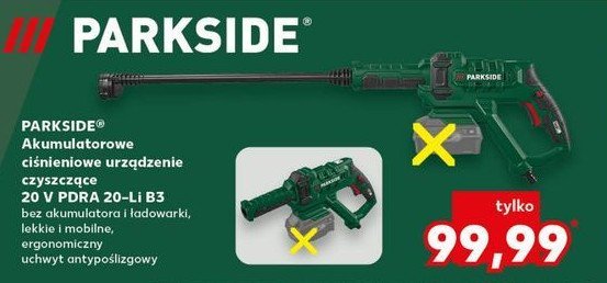Urz膮dzenie ci艣nieniowe czyszcz膮ce 20 v pdra 20-li b3 Parkside promocja