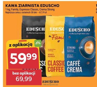 Kawa ziarnista Eduscho Espresso Classic 1kg promocja w Stokrotka