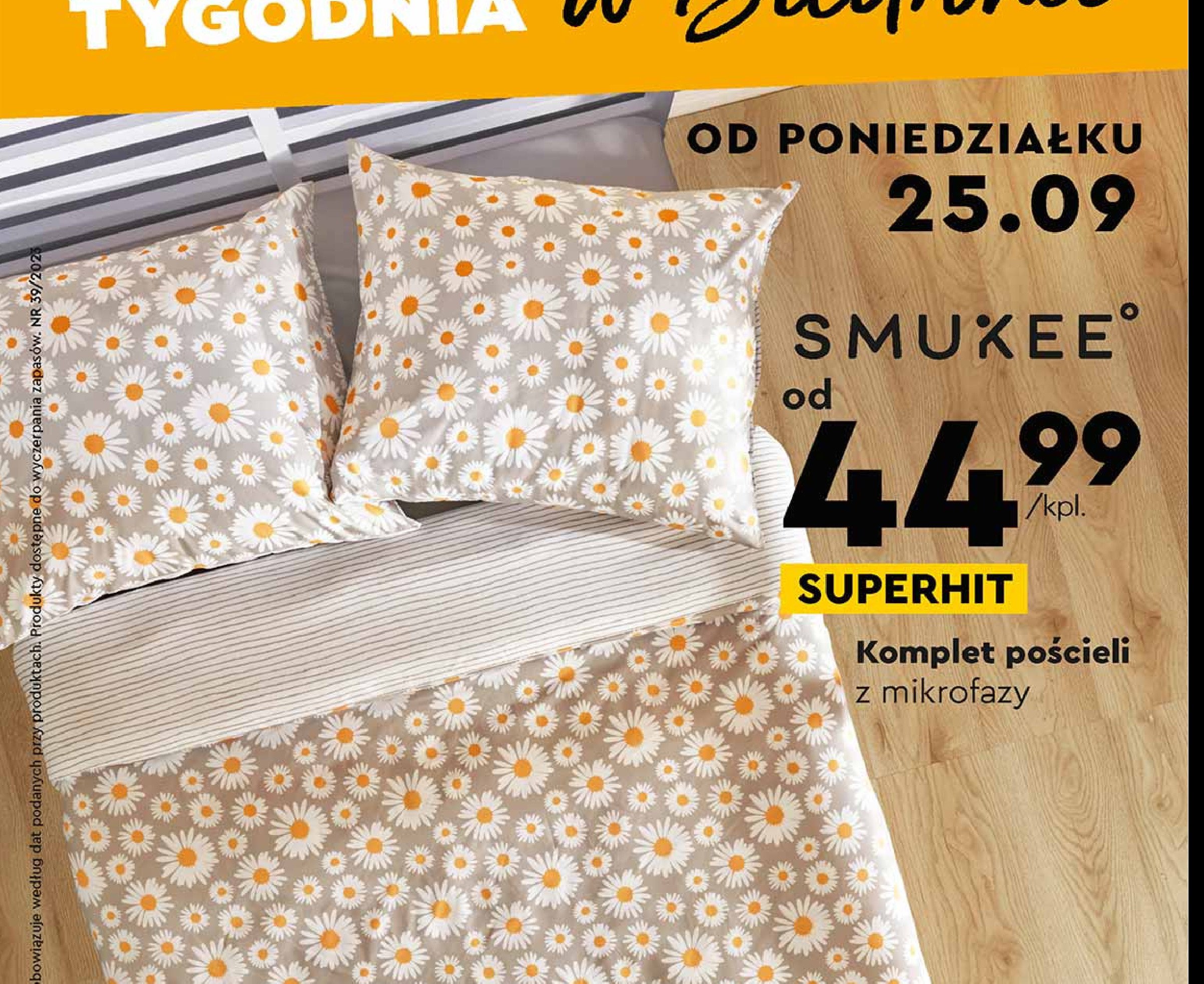 Komplet po艣cieli dwustronnej 140 x 200 cm + 70 x 80 cm Smukee promocja