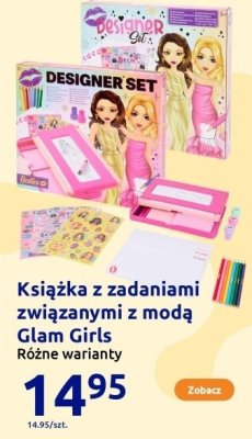 Książka z zadaniami związanymi z modą Glam Girls, różne warianty promocja w Action