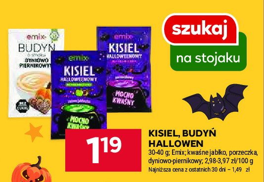 Kisiel halloweenowy porzeczka Emix promocja