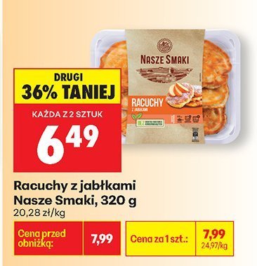 Racuchy z jabłkami  promocja w Biedronka