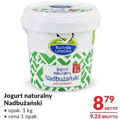 Jogurt naturalny Nadbużański promocja w Makro