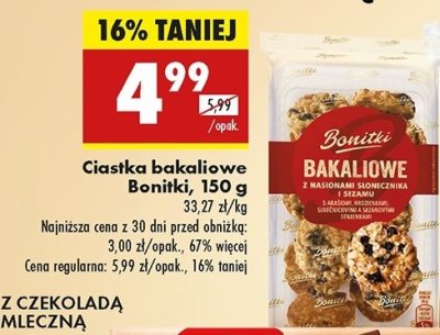 Ciastka bakaliowe Bonitki promocja