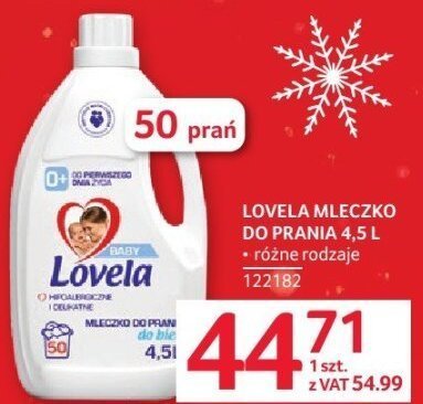 Mleczko do prania Lovela 4,5 L promocja w Selgros