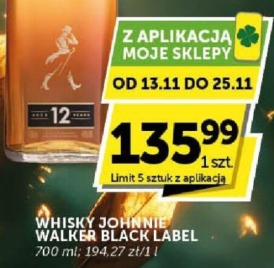 Whisky Johnnie Walker Black Label promocja w ABC