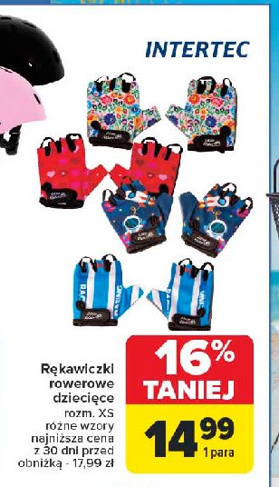 Rękawiczki dziecięce Intertec promocja w Carrefour