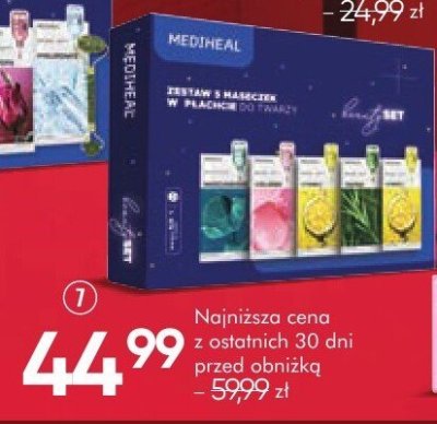 Maski MEDIHEAL maski na tkaninie, 5 szt. promocja w Super-Pharm