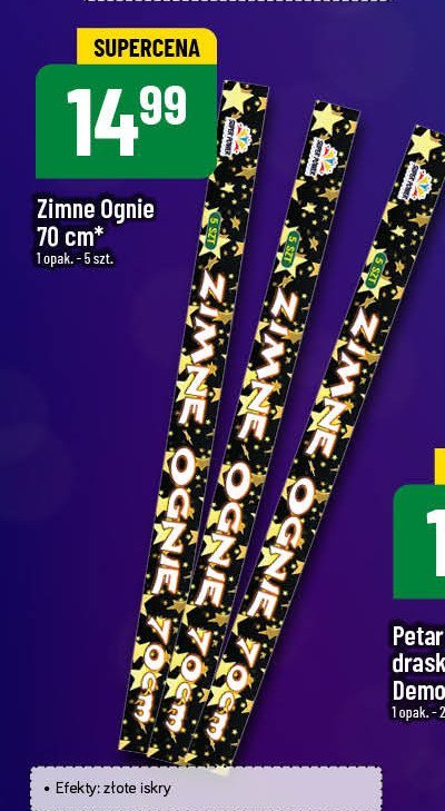 Zimne ognie 70 cm SUPER POWER promocja