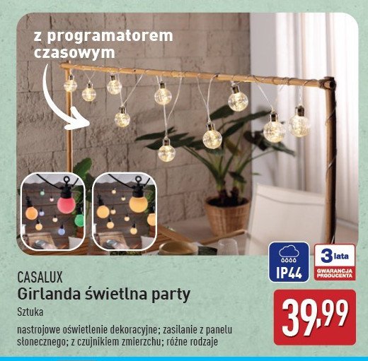 Girlanda 艣wietlna party Casalux promocja
