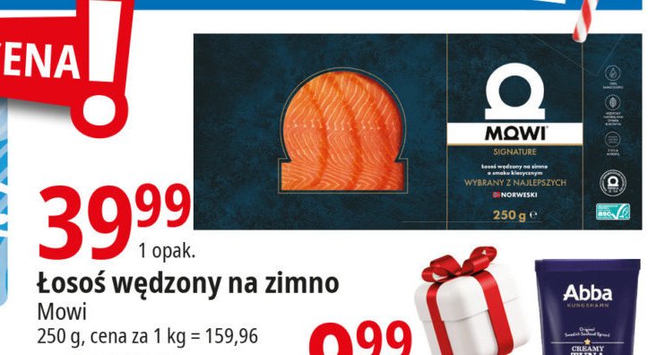 艁oso艣 norweski w臋dzony w plastrach Mowi promocja