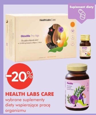 Wybrane suplementy diety wspierające pracę organizmu HEALTH LABS CARE promocja w Super-Pharm